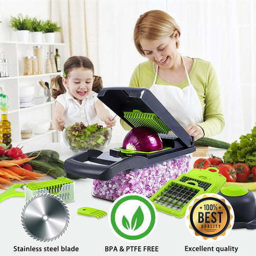 6-in-1 Multifunction Food Chopper – Fast & Safe Kitchen Prep