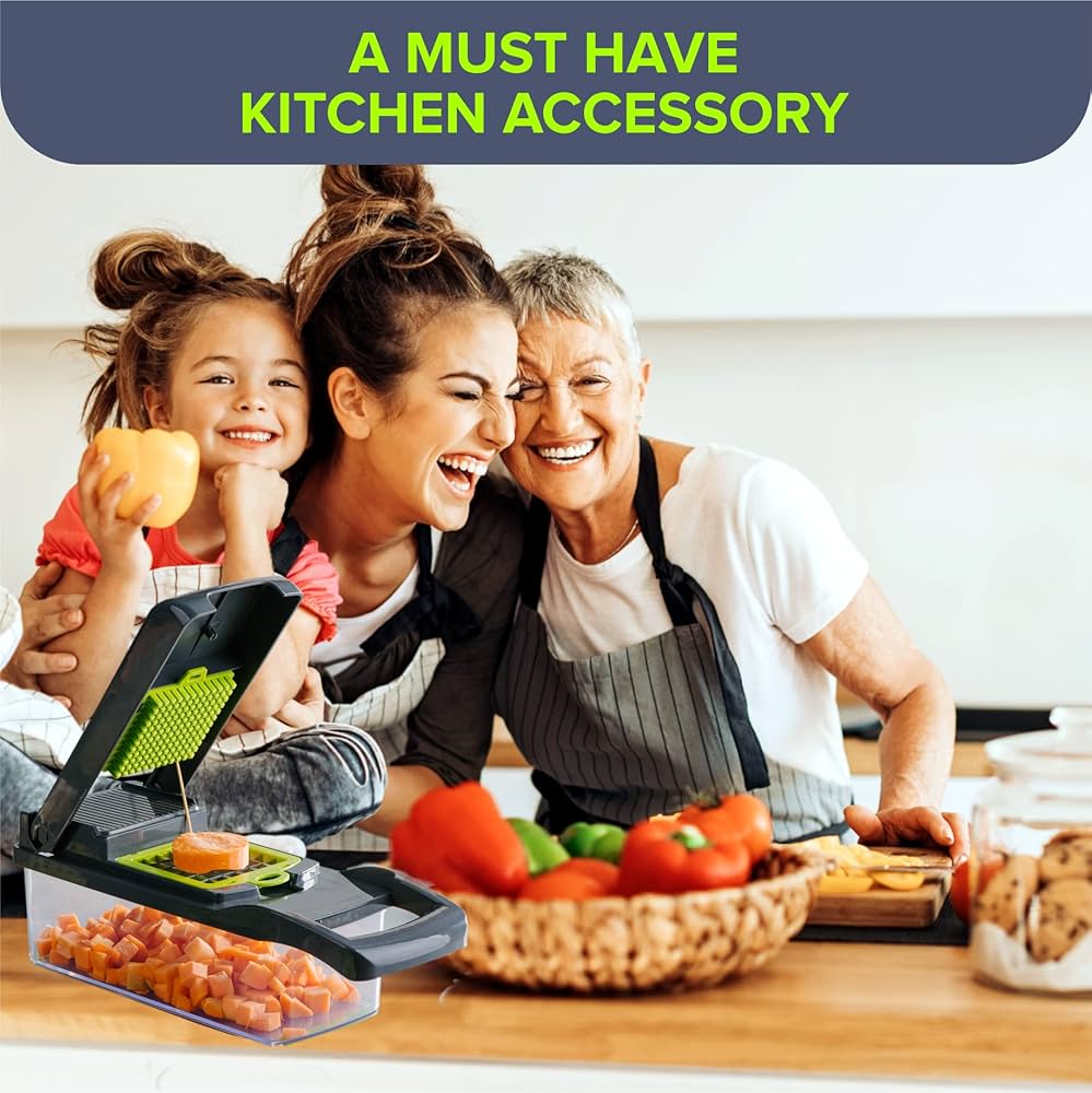 6-in-1 Multifunction Food Chopper – Fast & Safe Kitchen Prep